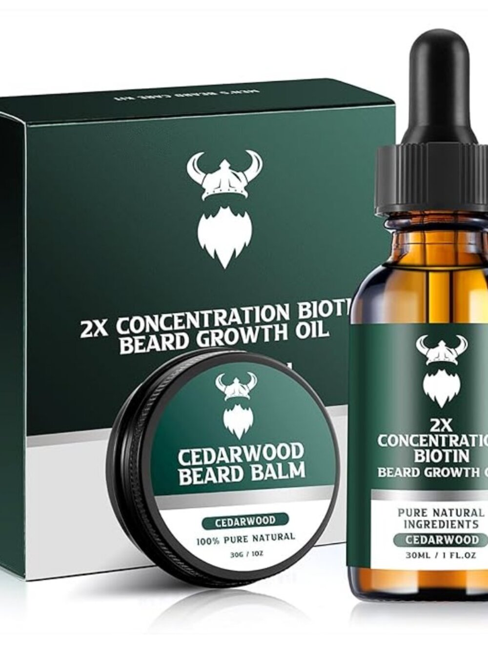 Misty Sprite Two Times  Biotin Vit B Beard Growth Oil & Beard Balm Set